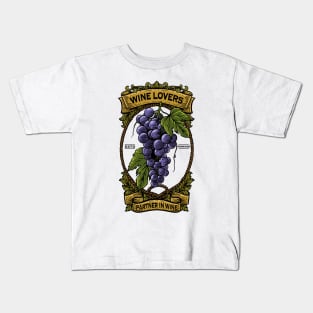 Wine Lovers Kids T-Shirt